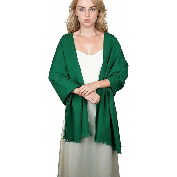 Swat Pany Scarf For Women Winter Pashmina Shawls For Women Wedding Shawls-Green2 - Picture 1 of 7